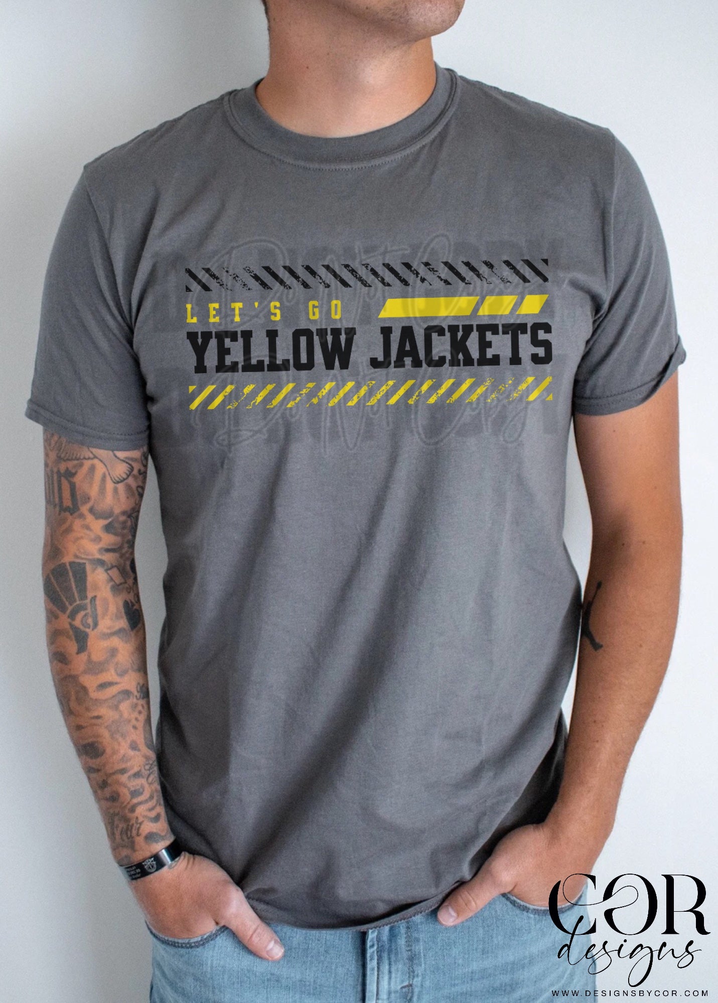 Lets Go Yellow Jackets Yellow And Black