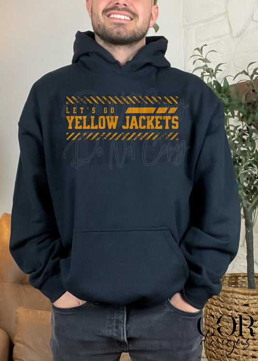Lets Go Yellow Jackets Orange