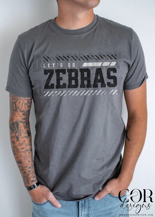 Lets Go Zebras Black