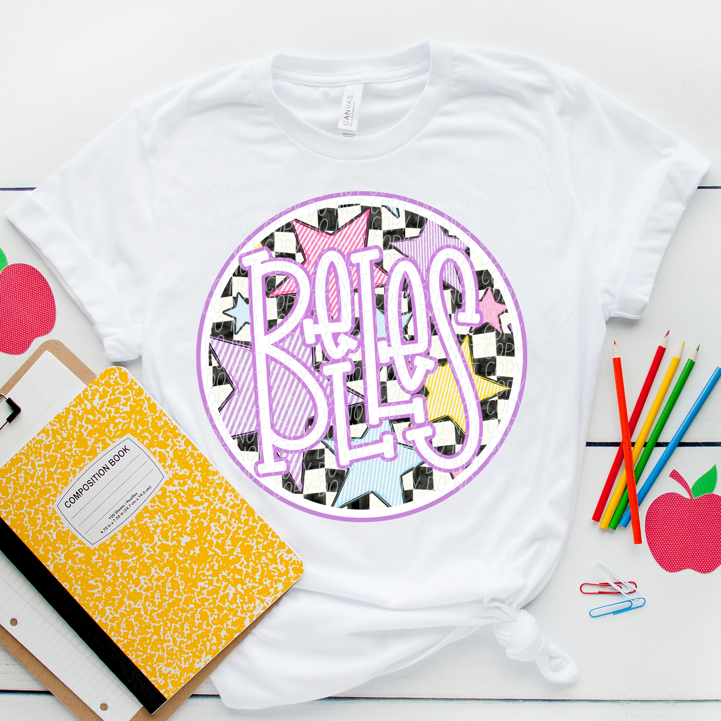 Belles (purple stars mascots)