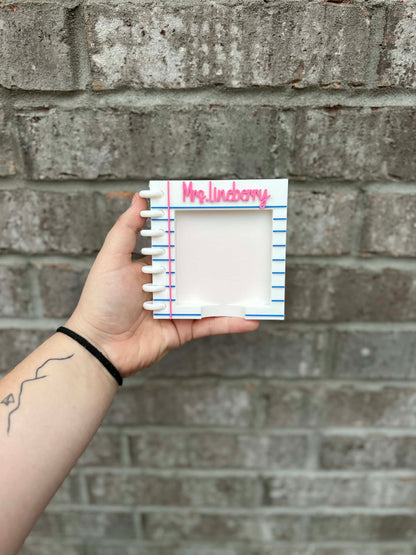Personalized Post It Note Holder