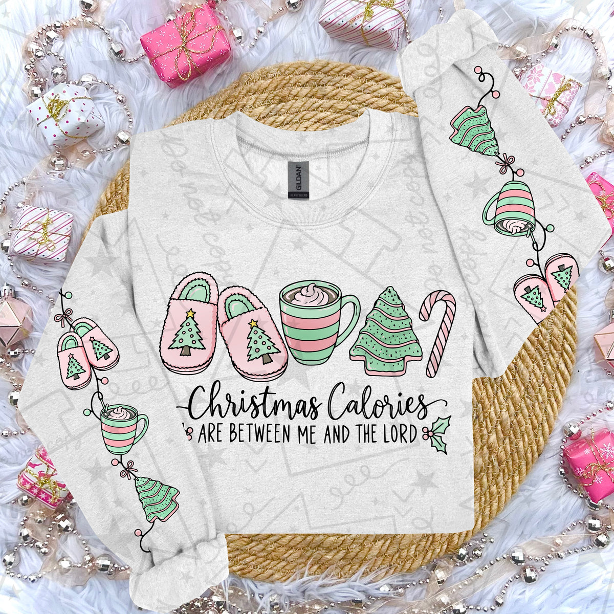 Christmas Calories Are Between Me and The Lord - Chest