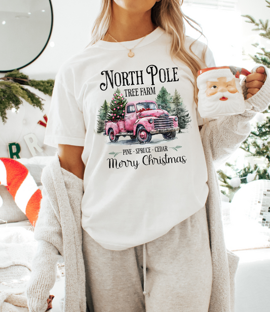 North Pole Tree Farm Merry Christmas