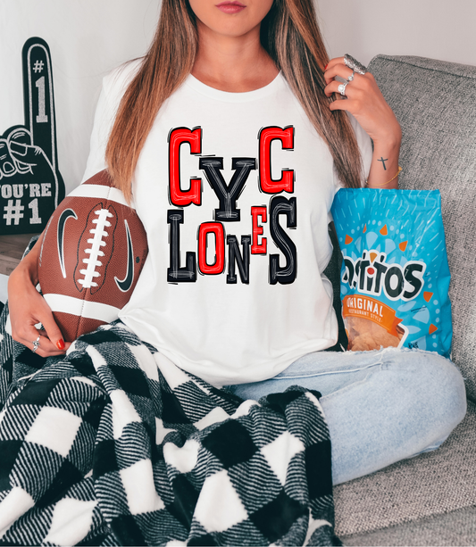 Cyclones Red and Black