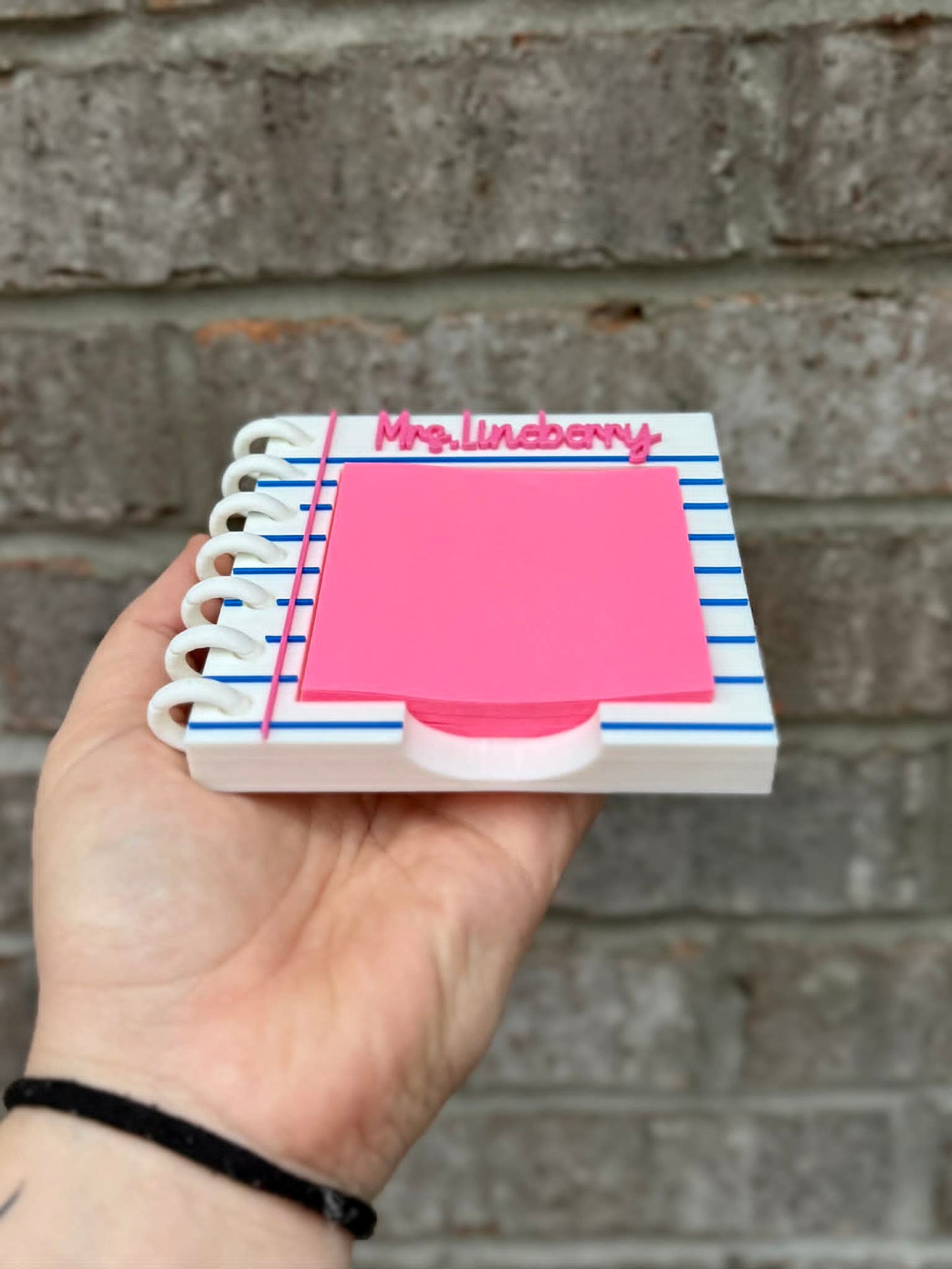 Personalized Post It Note Holder