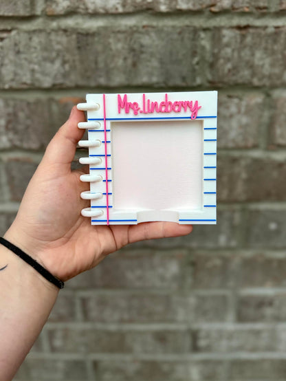 Personalized Post It Note Holder