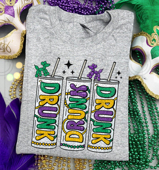 DRUNK MARDI GRAS TUMBLERS