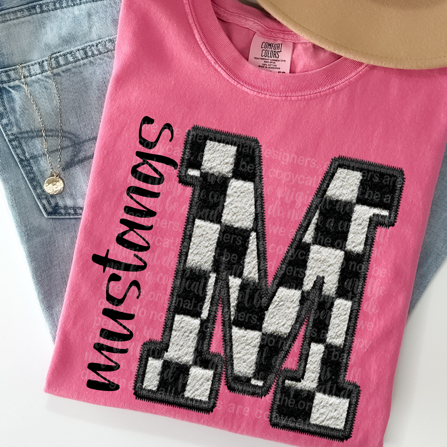 Mustangs (fuzzy checkered)