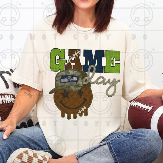 Game Day Smiley (seahawks)