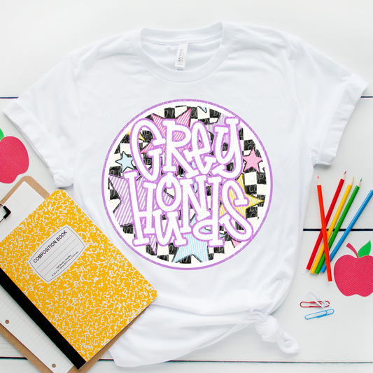 Grey Hounds (purple stars mascots)