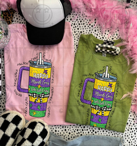 HAPPY MARDI GRAS TUMBLER