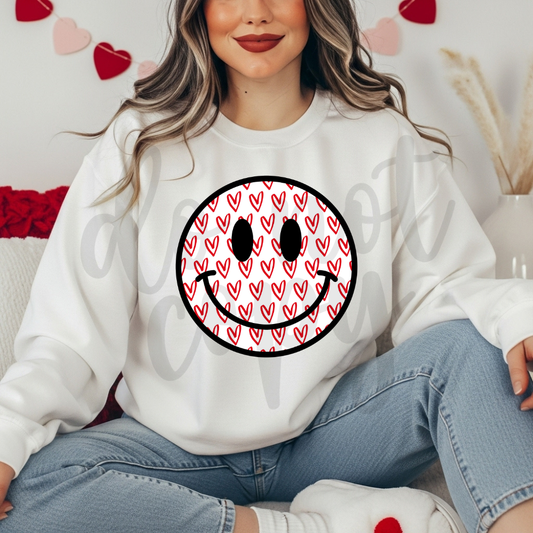 RED HEARTS SMILEY