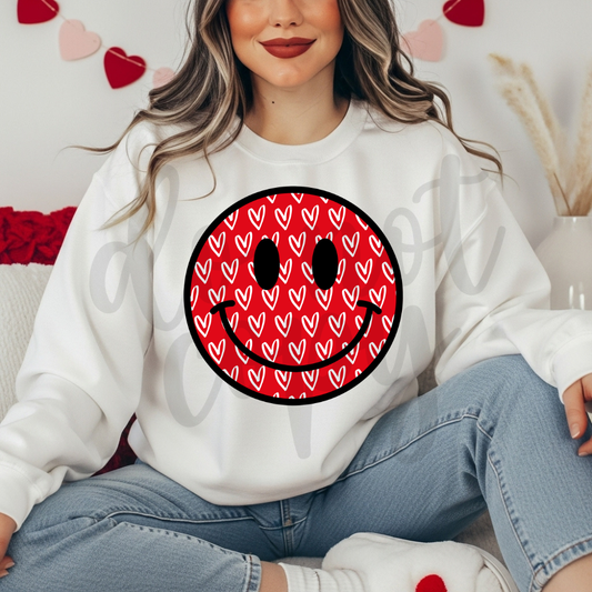 WHITE HEARTS SMILEY