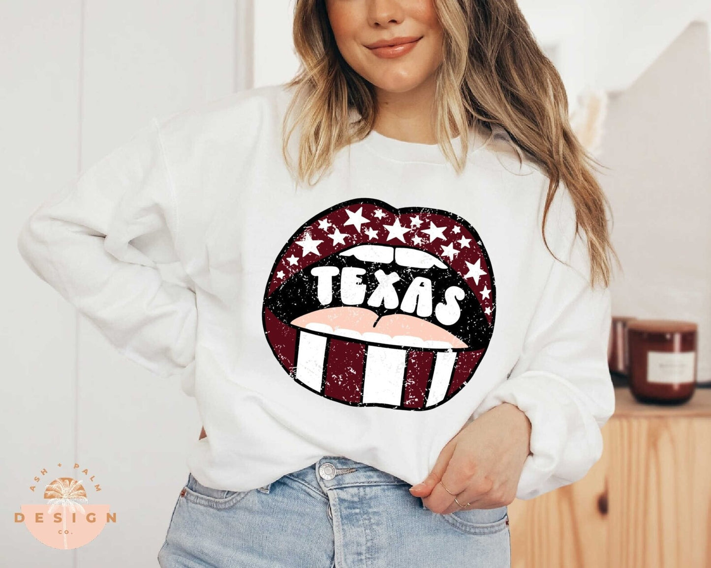 Texas maroon white mouth