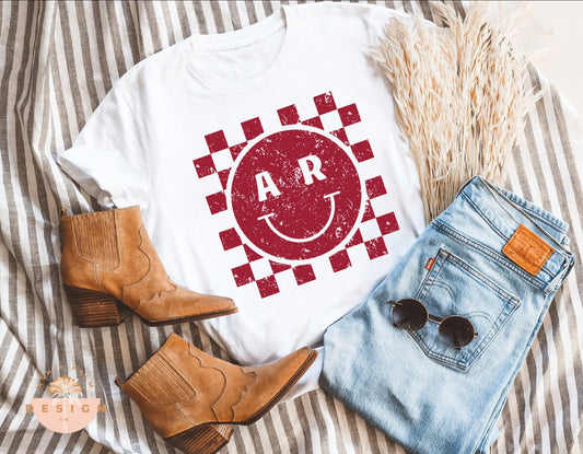 Arkansas red white checkered