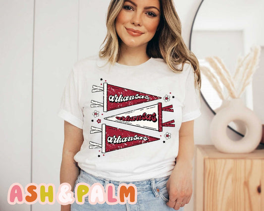 Arkansas red white banner