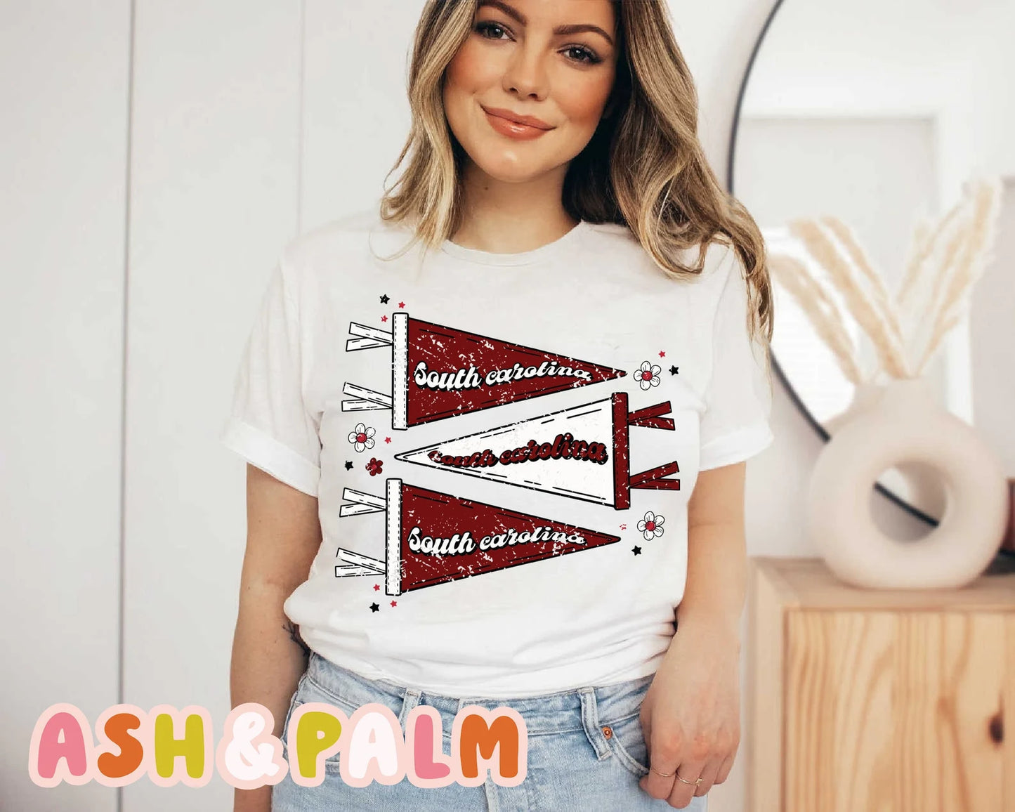 South Carolina red white banner