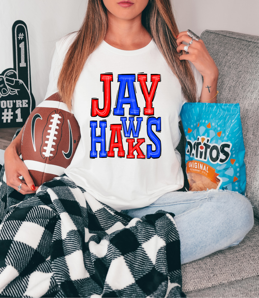 Jayhawks Red and Blue