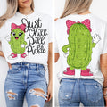 Just Chill Dill Pickle Polka Dot Bow - BACK