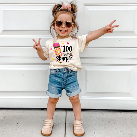 100 days sharper pink pencil