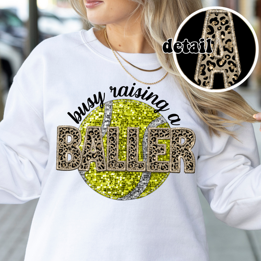 Leopard busy raising a baller (Tennis)
