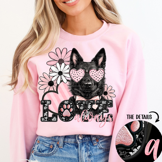 love always black German shepherd