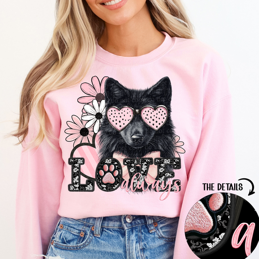 love always black husky