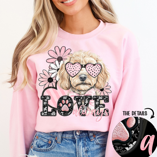love always blonde golden doodle