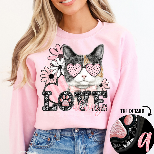 love always calico cat