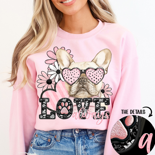 love always cream French bulldog