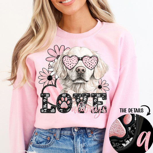 love always cream golden retriever