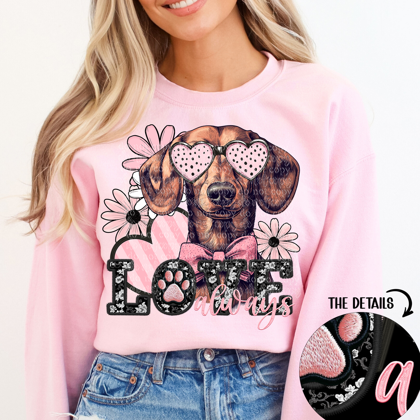 Love Always Red and Brown dachshund