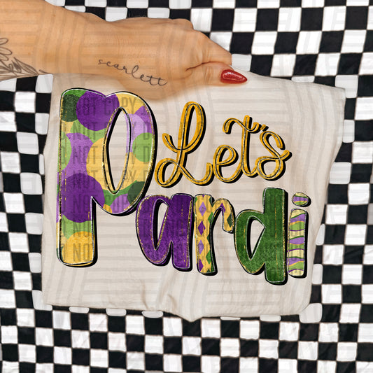 LET'S PARDI GREEN, PURPLE & YELLOW