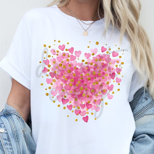 PINK & GOLD HEARTS