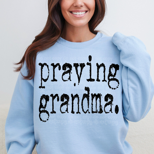 Grunge Praying Grandma