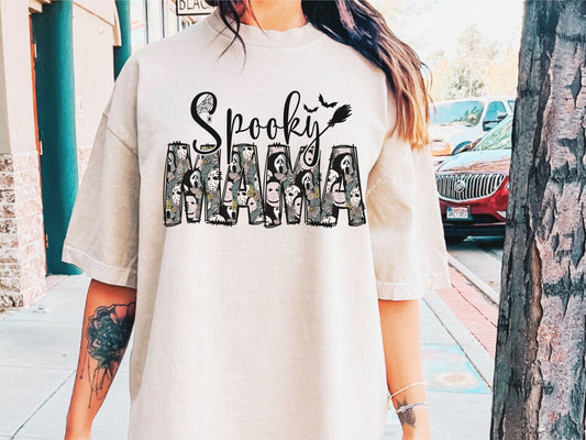 Spooky mama- killers, butterflies and flowers within letters