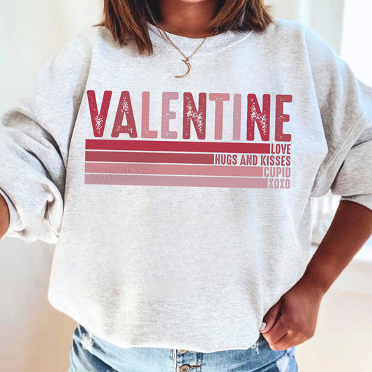Valentine Love Hugs & Kisses- DTF Transfer