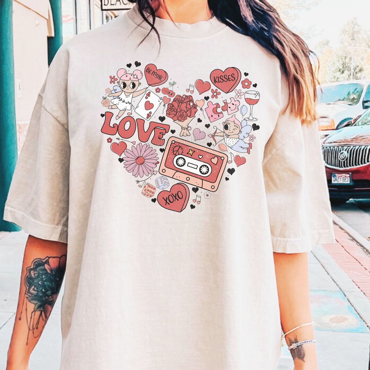 Valentine's Heart Shape Collage- DTF Transfer