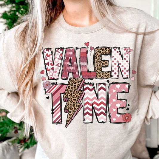 Valentine Leopard Bolt - DTF Transfer
