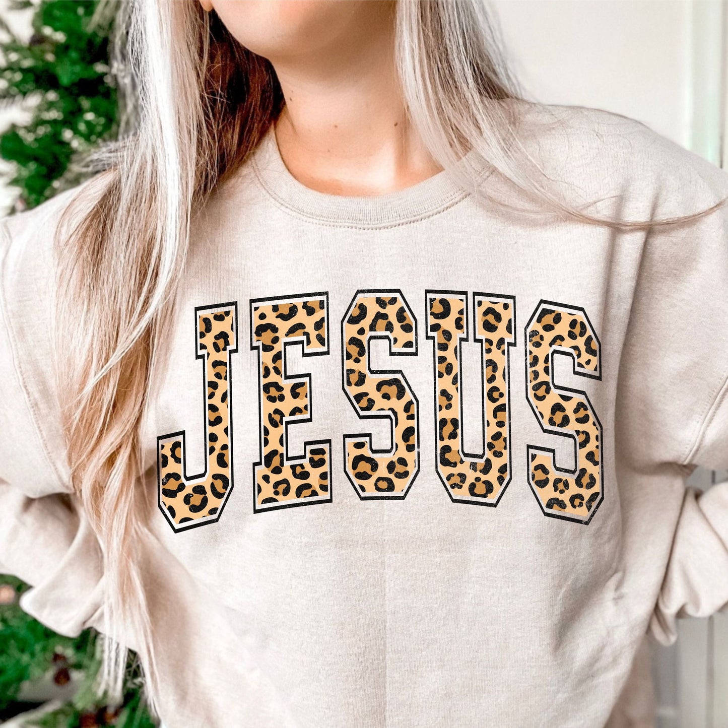 Jesus Leopard Print- DTF Transfer