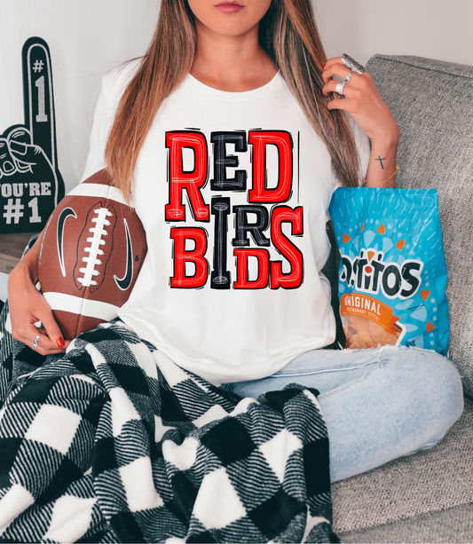 Redbirds Red and Black