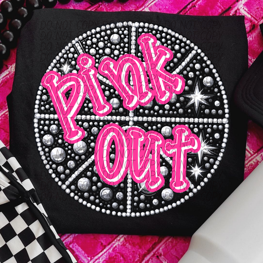 Basketball Pink Out Sequined