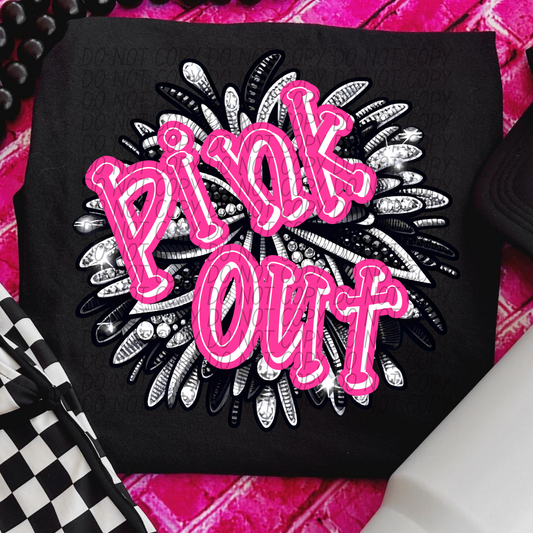 Cheer Pom Pom Pink Out