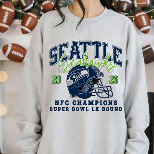 SEATTLE SEAHAWKS NFC CHAMPIONS 2026