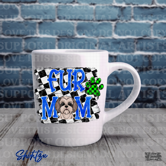 Fur Mom-Blue Shihtzu