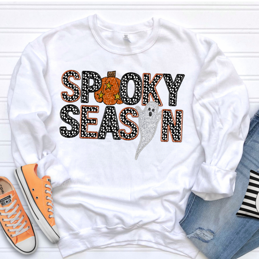 Spooky Season Dot Black and Orange
