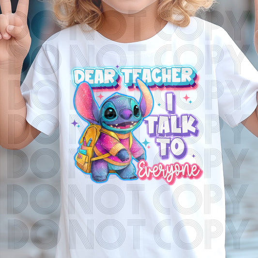 Stitch I talk to everyone