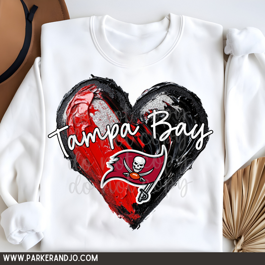 Tampa Bay Buccaneers Football Heart