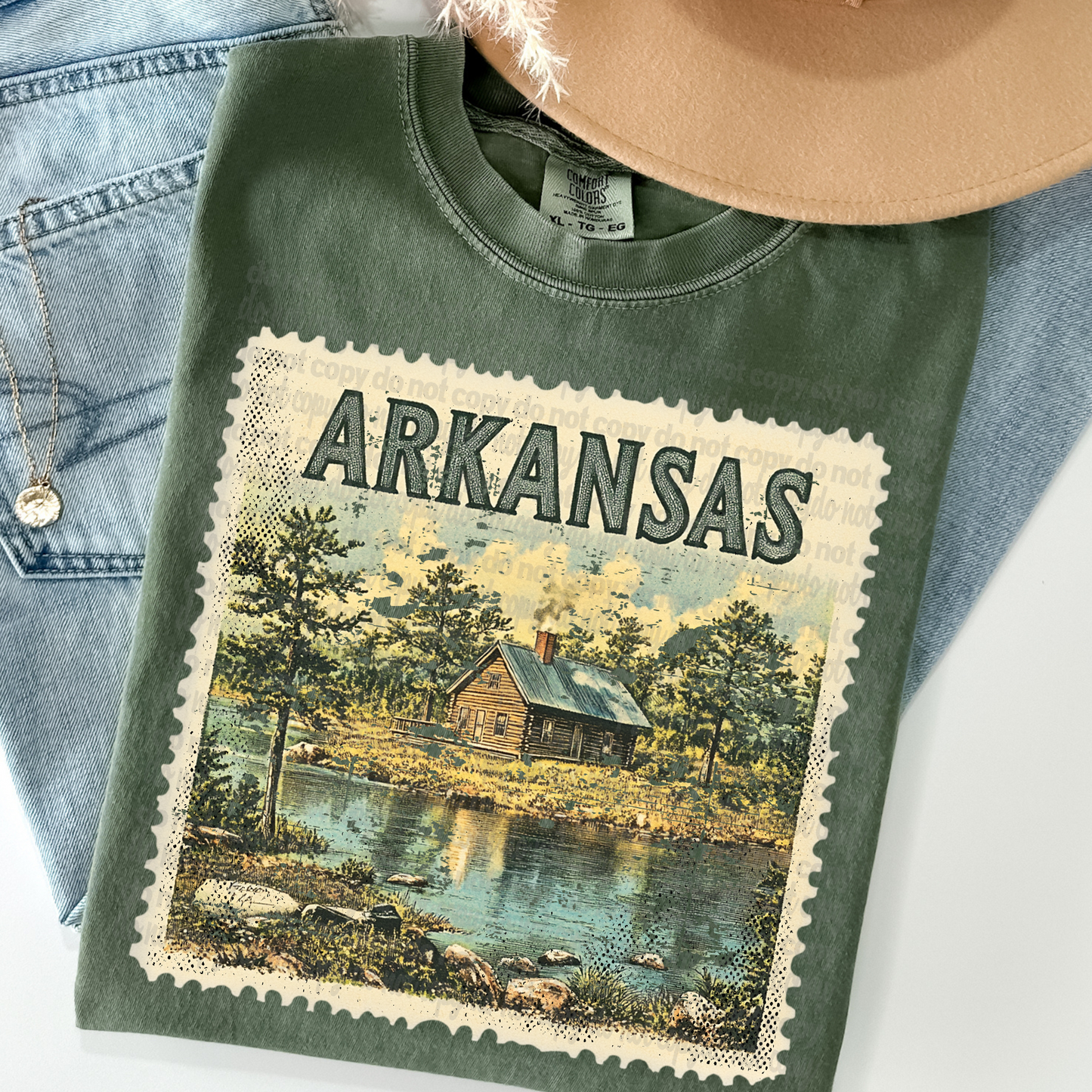 Vintage Arkansas Stamp