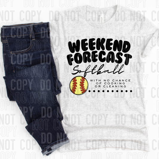 Weekend forecast - softball